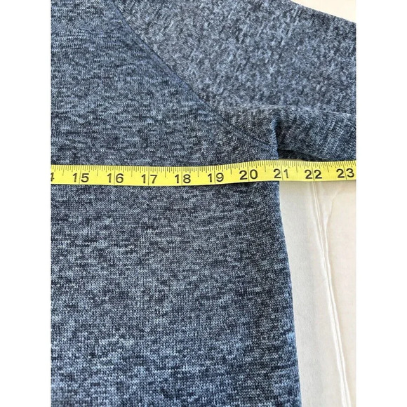 Eddie Bauer Men's Sz M 1/4 Zip Pullover Fleece Sweater Heathered Blue Outdoors - Picture 6 of 7